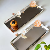 Peach blossom rectangle platter big