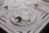 Wheat White Grey Table Linen
