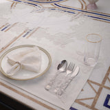 Rose White Table Linen