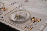 Zahira Gold Shimmer Table Linen