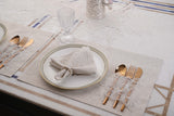 Rose Gold Shimmer Table Linen