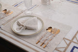 Rose Gold Shimmer Table Linen