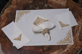 Sunset White Gold Table Linen