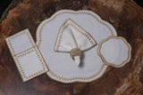 Wheat White Gold Table Linen