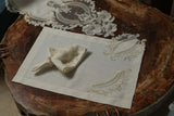 Zahira White Silver Table Linen