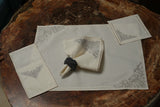 Sunset White Silver Table Linen