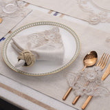 Victoria Gold Shimmer Table Linen