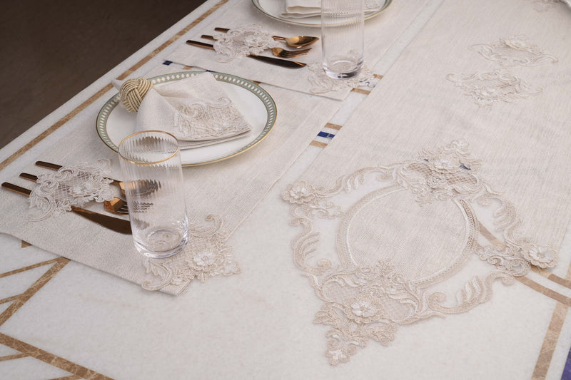 Victoria Gold Shimmer Table Linen