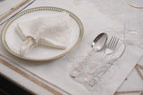 Rose White Table Linen