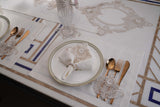 Victoria White Gold Table Linen