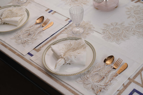 Victoria Gold Shimmer Table Linen