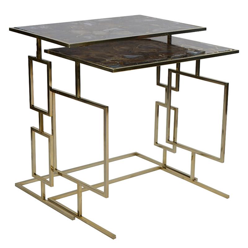GRID NESTING TABLE SET OF 2